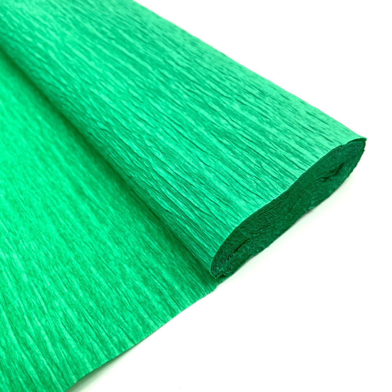 Lmlliang Crepe Paper Rolls - 250 × 25cm, DIY Gift Wrapping Paper for Crafts, Birthday, Wedding, Holiday Decorations & Paper Flowers (Green) - Perfect for Party Decor, Scrapbooking, and School Projects