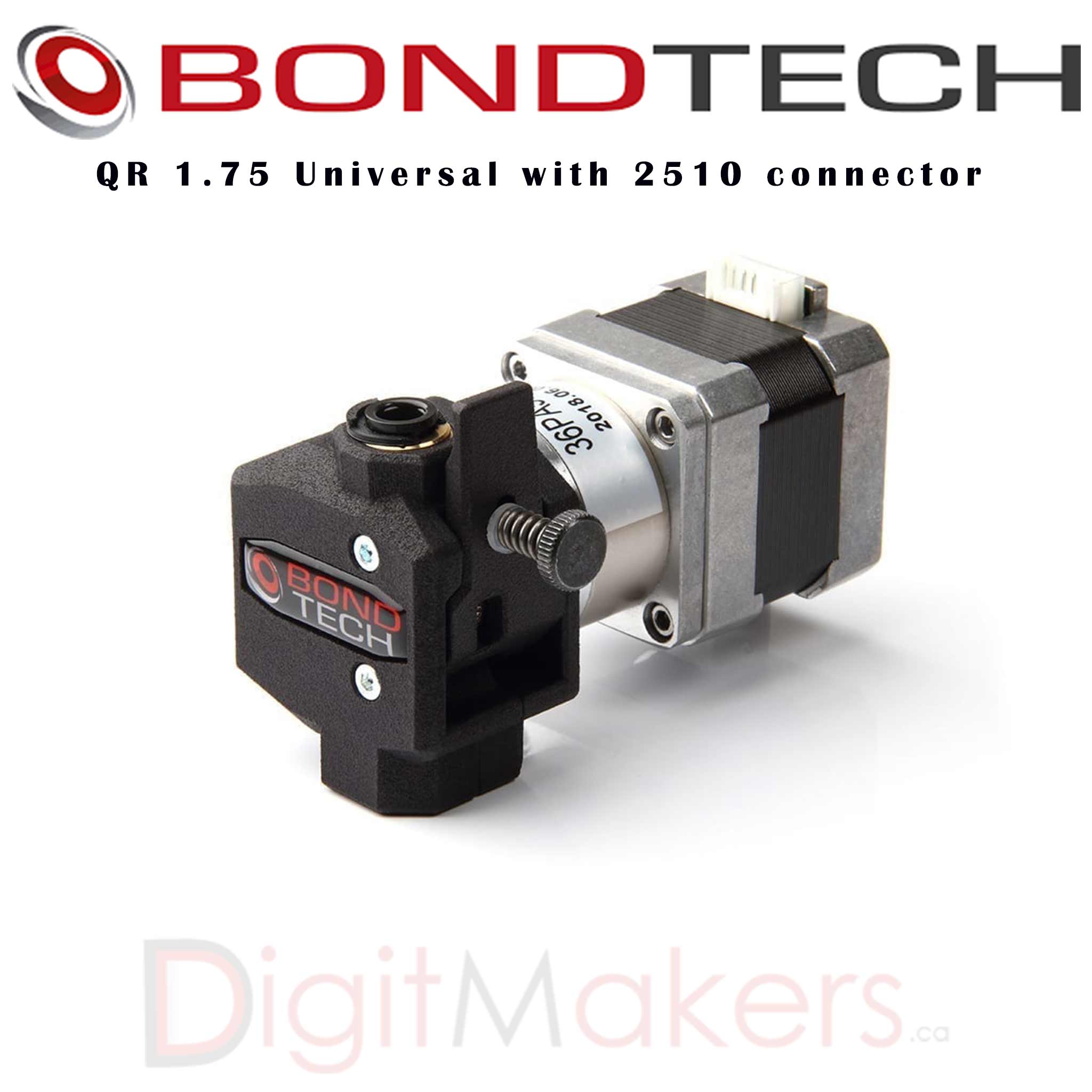 Bondtech QR 1.75mm Universal 3D Printer Extruder with 2510 Connector - Perfect for High-Precision Printing & DIY Projects