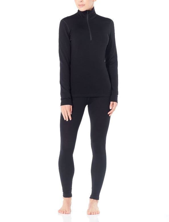 Icebreaker 260 Tech LS Half Zip Women's Merino Wool Base Layer - Warm & Breathable Long Sleeve Shirt for Hiking, Skiing & Outdoor Activities