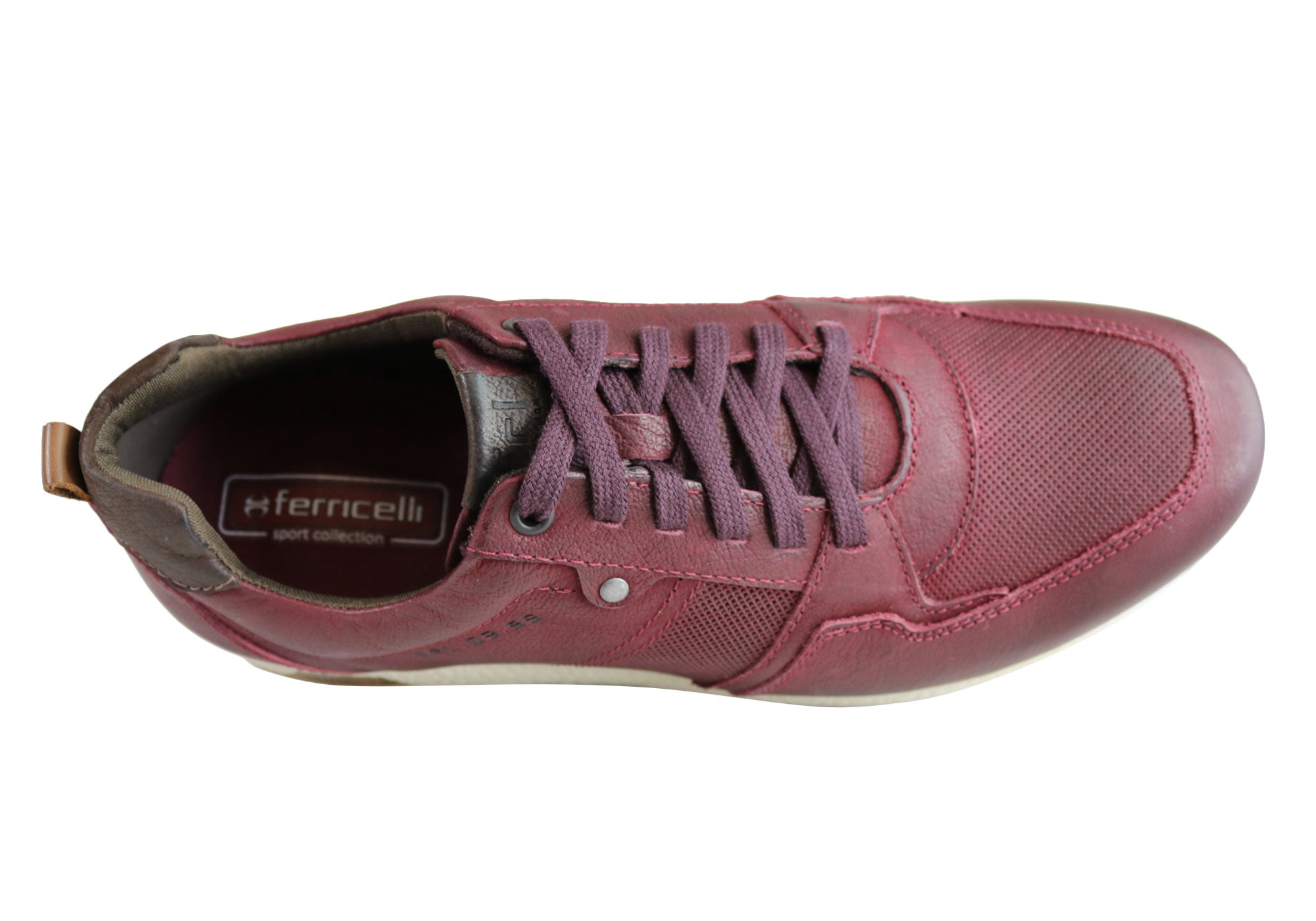 Ferricelli Oscar Men's Genuine Leather Lace-Up Casual Shoes - Handcrafted in Brazil - Perfect for Office, Dating & Everyday Wear