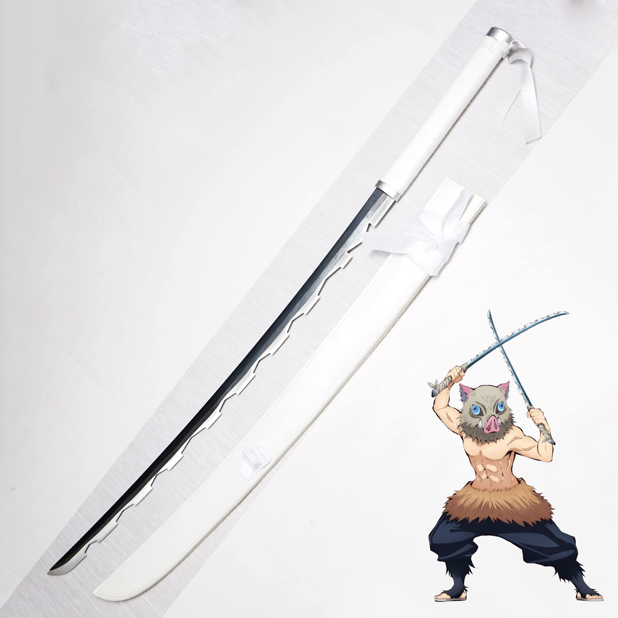 Demon Slayer Sword - Kimetsu no Yaiba Anime Replica (Tanjirou Kamado & Shinobu Kochou) - High-Quality Carbon Steel Cosplay Weapon for Collectors & Anime Fans | Perfect for Cosplay, Display & Themed Events