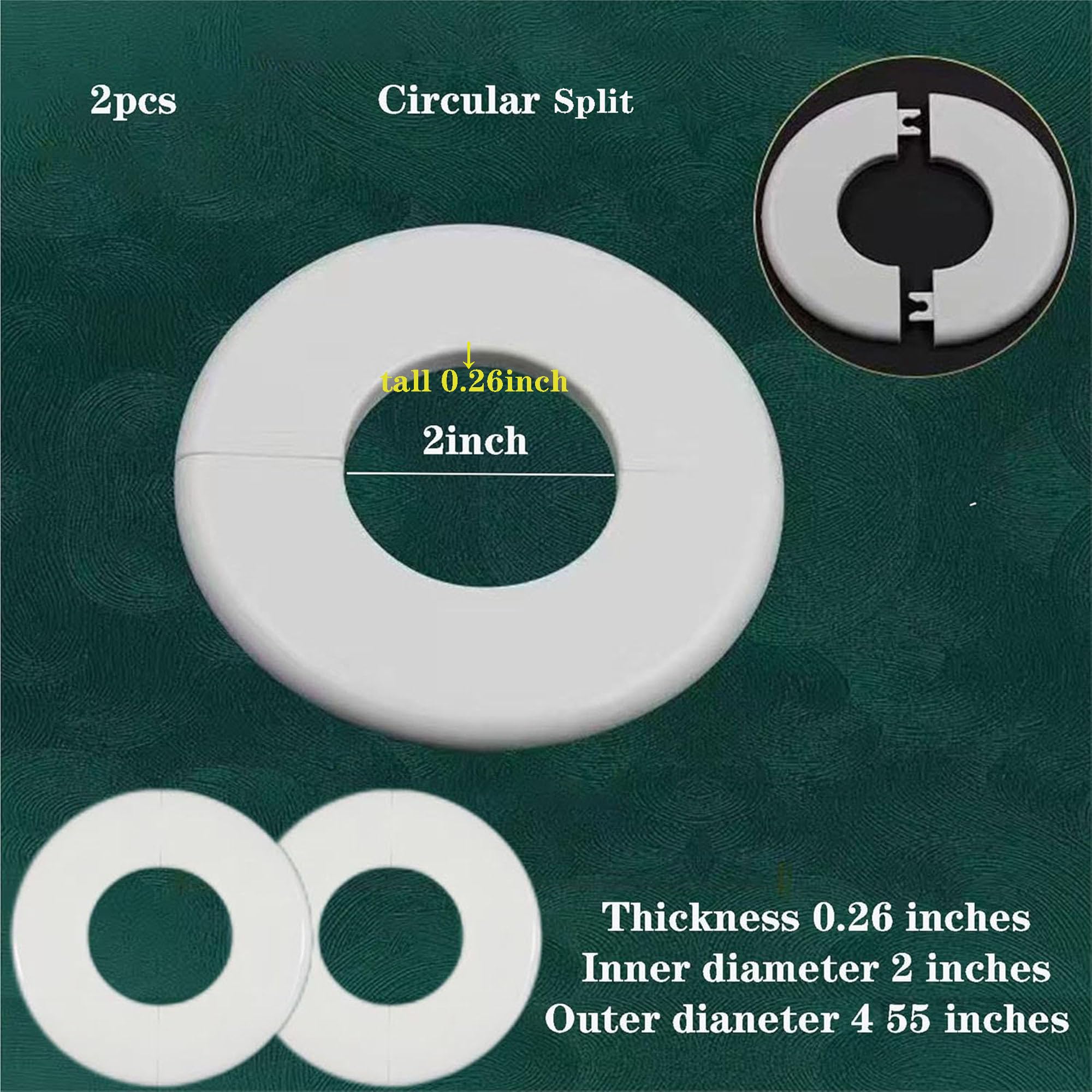 Pool Ladder Cover Rings - 2