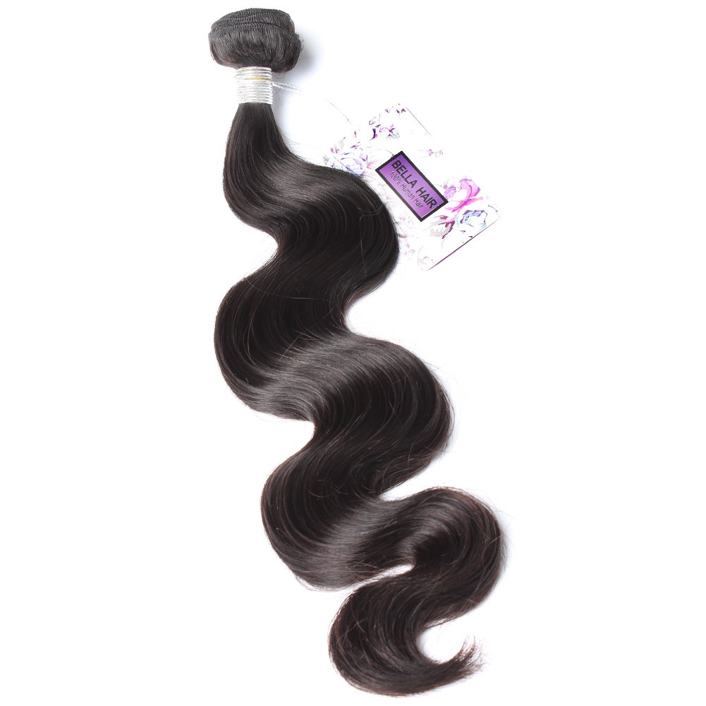 Bella Hair 100% Remy Virgin Brazilian Human Hair Extensions - 8-34 Inch Natural Body Wave Weave (1 Bundle) for Stunning Length & Volume | Perfect for Daily Styling, Special Occasions & Protective Hairstyles