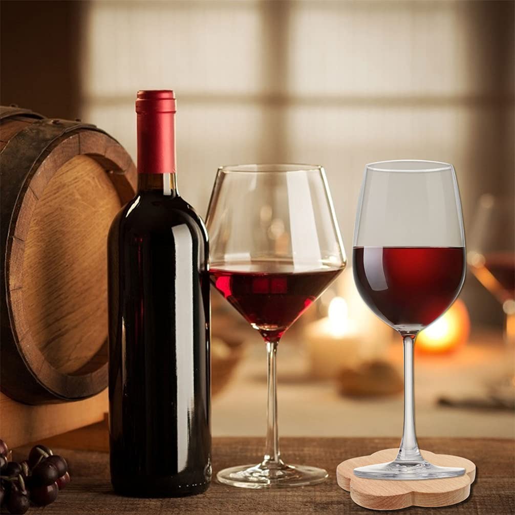 Premium 2-Pack Solid Wood Heat Insulation Coasters - Non-Slip Round Cork Trivets for Hot Pots, Mugs & Plates | Decorative Kitchen Hot Pads, Cup Coasters & Place Mats | Perfect for Coffee Tables, Dining Sets & Home Decor
