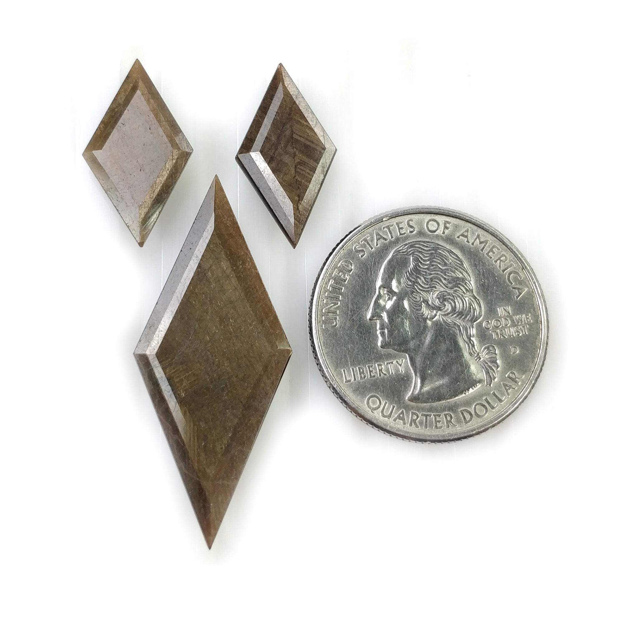 Natural Untreated Golden Brown Chocolate Sapphire Gemstone - 28.00cts Marquise Cut (20x10mm to 36x15mm) 3pc Set with Video | Jewelry Making, Engagement Rings & Luxury Gift Giving