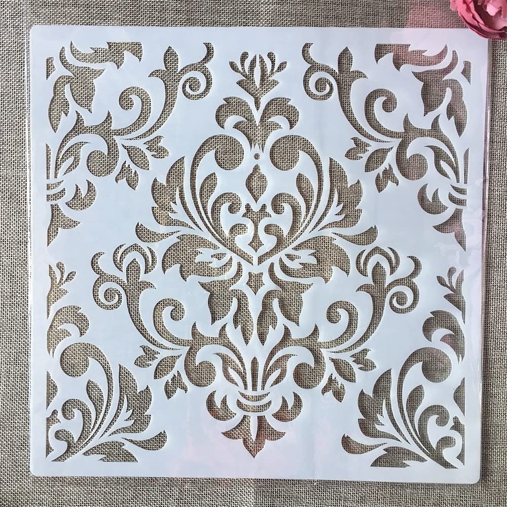 30x30cm Reusable Mandala Stencils for DIY Painting - Window Frame, Wall, Floor & Furniture Decoration - Perfect for Home Decor, Scrapbooking & Craft Projects