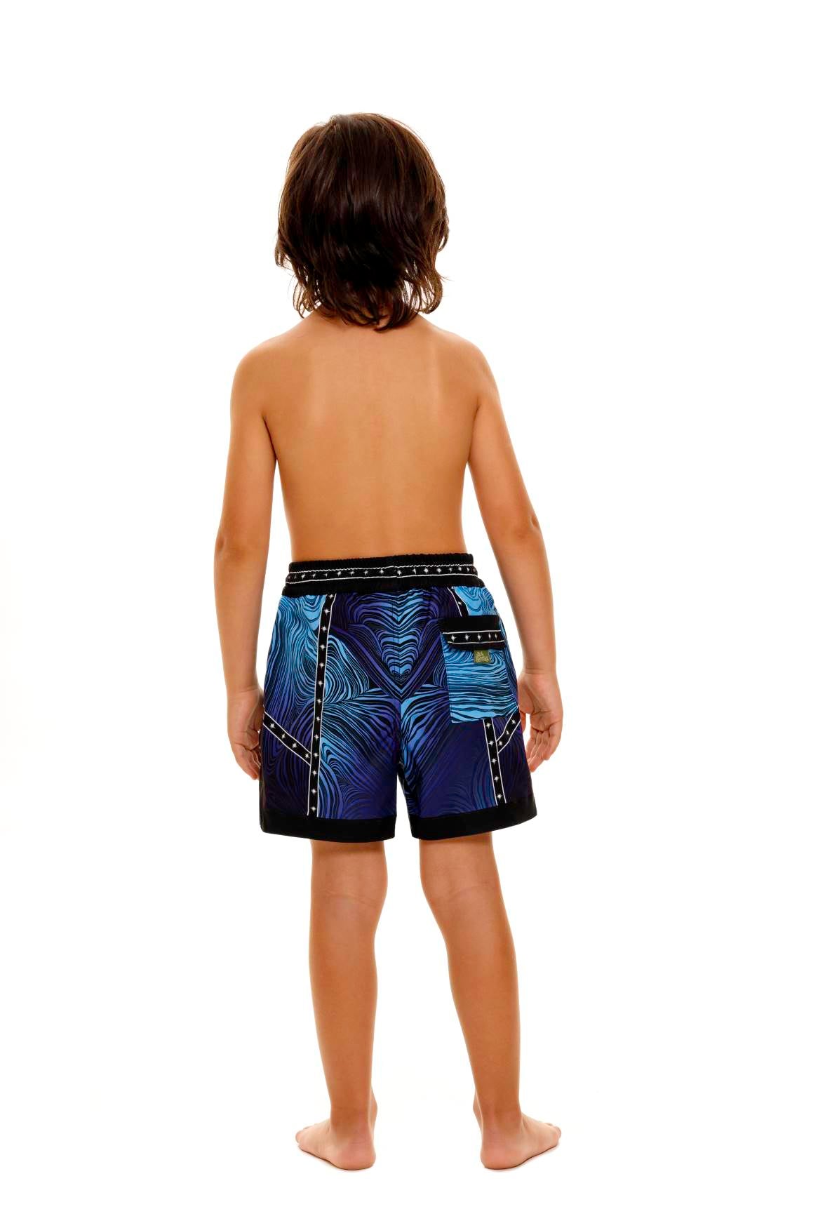 Luke Kids' Swim Trunks - Quick Dry Boys' Swim Shorts with UPF 50+ Sun Protection for Beach, Pool & Summer Water Activities