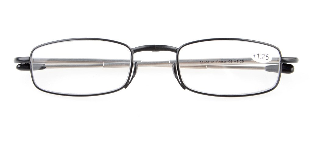 Eyekepper Folding Reading Glasses - Lightweight Foldable Readers for Men & Women - Perfect for Travel, Reading, and Outdoor Activities