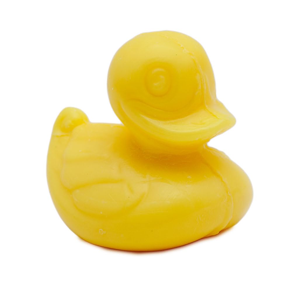 French Duck Shaped Soap - Marseille Lemon Scented Novelty Bar (20g) for Bath, Body Wash & Home Decoration | Cute Duck Soap Gift for Kids & Adults