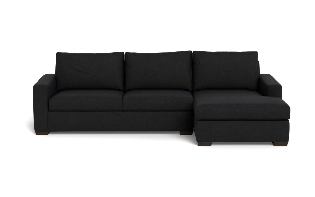 Modern Mesa 123 Right Chaise Sectional Sofa - Comfortable L-Shaped Couch for Living Room, Family Room & Lounge Areas