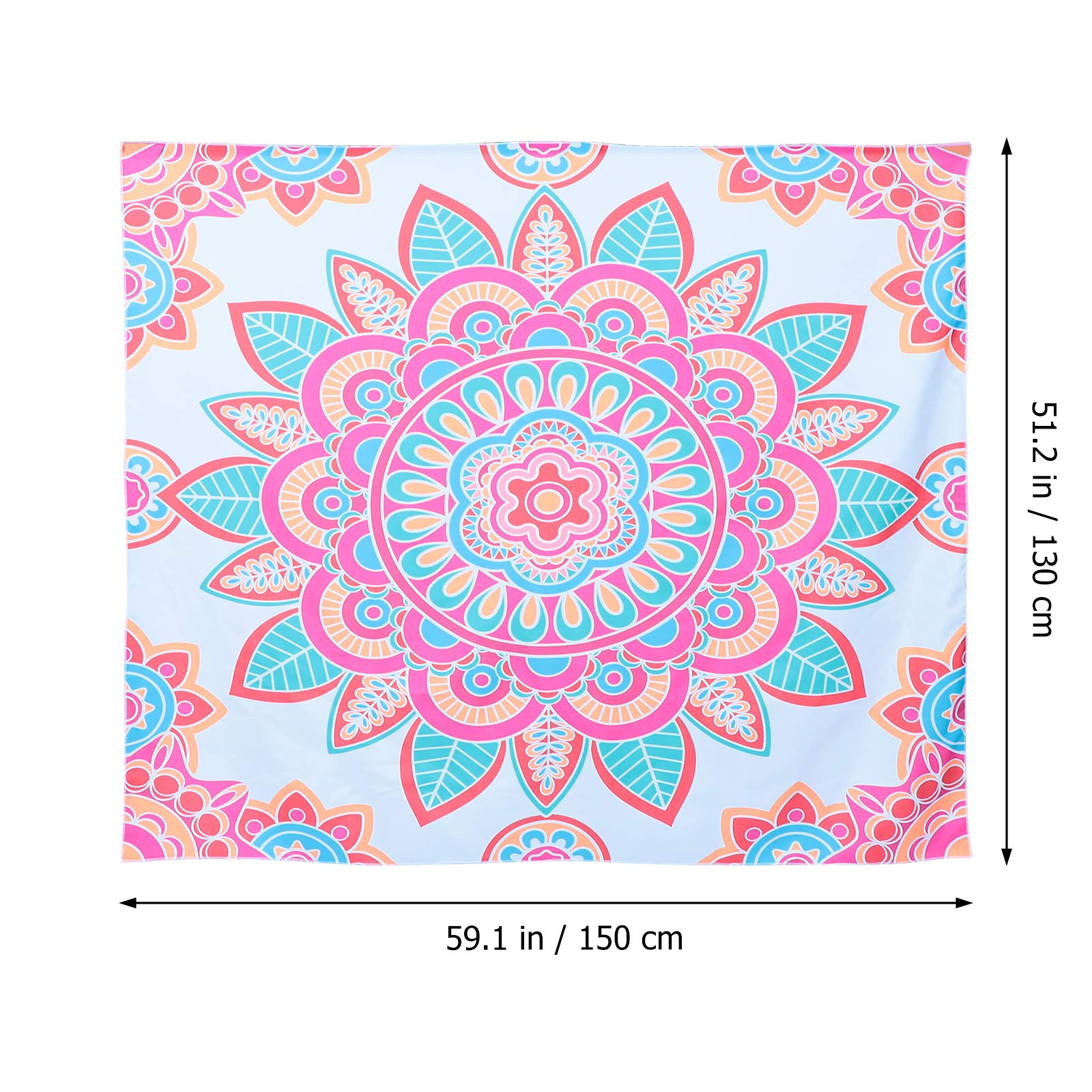 Bohemian Style Printed Tapestry - Beach Sitting Wall Hanging Decor for Hawaii Luau Party, Outdoor Picnic & Boho Home Decor