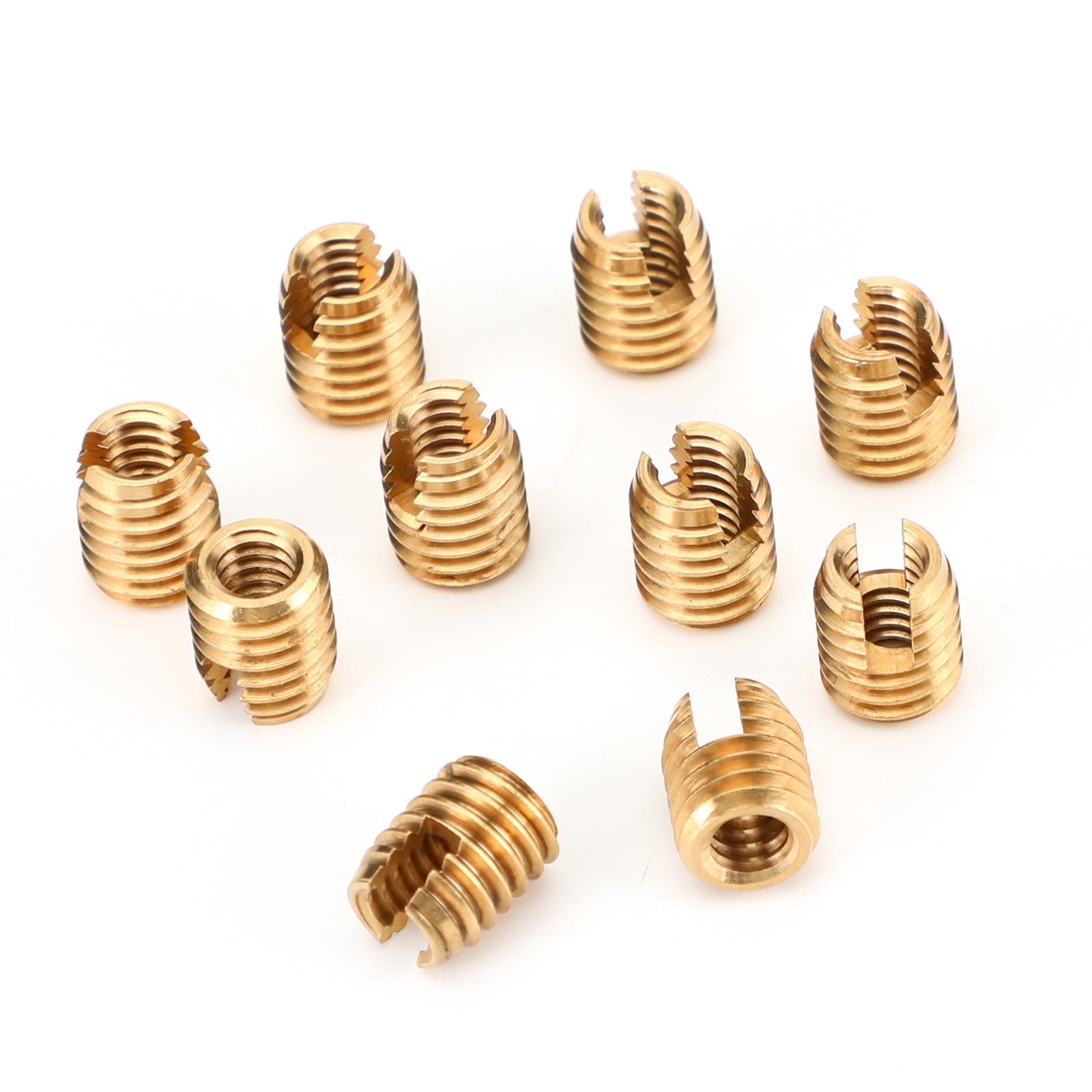 10pcs Batwing Fairing Brass Thread Cutting Inserts Repair Kit for Harley Touring Models 97-13 - Motorcycle Fairing Restoration & Maintenance Accessories