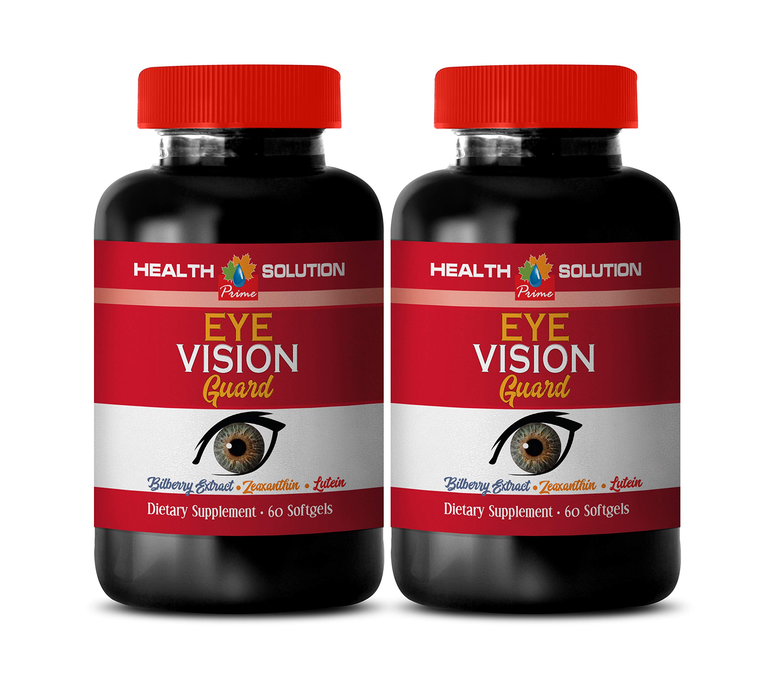 Premium Eye Vision Guard Vitamins with Lutein, Zeaxanthin & Bilberry Extract - Supports Eye Health & Macular Protection - 2 Bottles (120 Softgels) - Perfect for Computer Users, Gamers & Aging Eye Care
