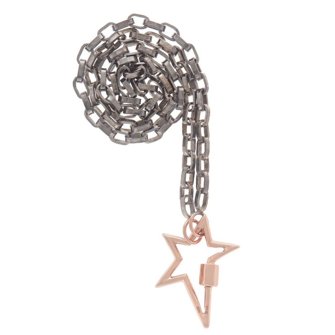 14K Yellow Gold Star Lock Charm Necklace by Marla Aaron - Perfect for Everyday Wear & Gift Giving