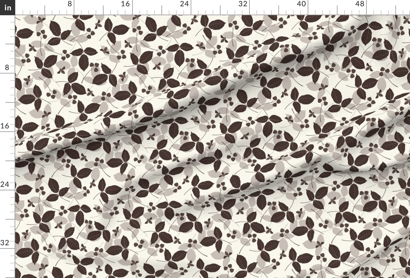 Dark Bees Brown Fruit Plants Printed Minky Fabric by The Yard - Soft Plush Fabric for Sewing Baby Blankets, Quilt Backing & DIY Plush Toys - Perfect for Nursery Decor, Home Crafts & Gift Making