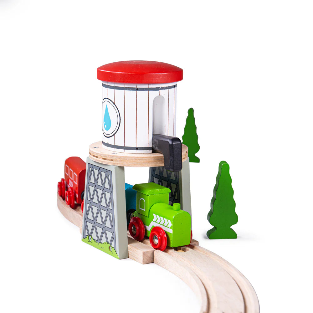Premium Wooden Water Tower Model Kit - DIY Miniature Building Replica for Train Sets & Home Decor - Perfect for Hobbyists, Collectors & Model Railroad Enthusiasts