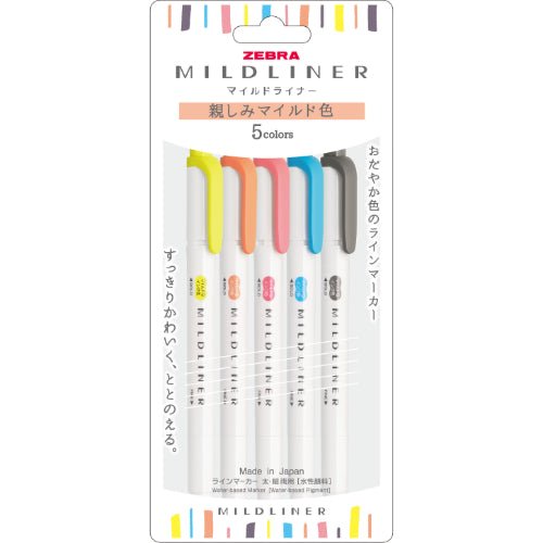 Zebra Mildliner Double-Ended Highlighters - 15 Colors Pastel & Vibrant Set for Note Taking, Journaling & Study - Perfect for Students, Office & Planner Enthusiasts