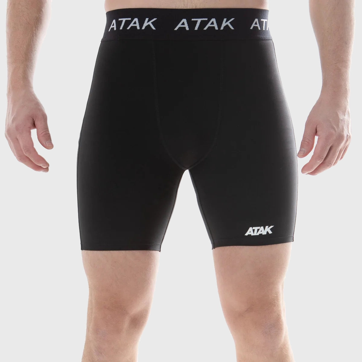 ATAK Sports Kids Compression Shorts for Boys & Girls - Moisture-Wicking, Breathable & Stretchy - Perfect for Running, Soccer & Basketball - Black