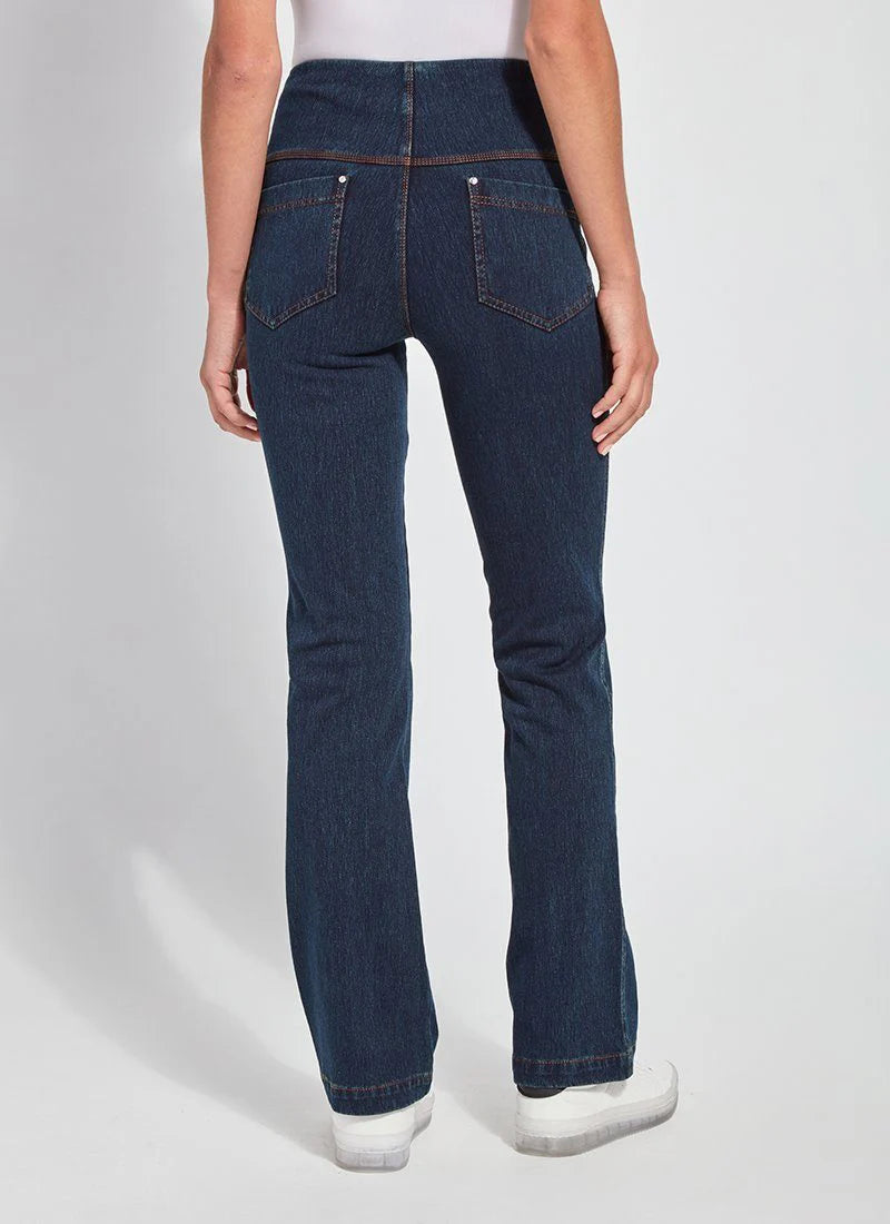 Baby Bootcut Denim Jeans for Toddlers - Soft Stretch Indigo Wash - Perfect for Playdates & Family Outings
