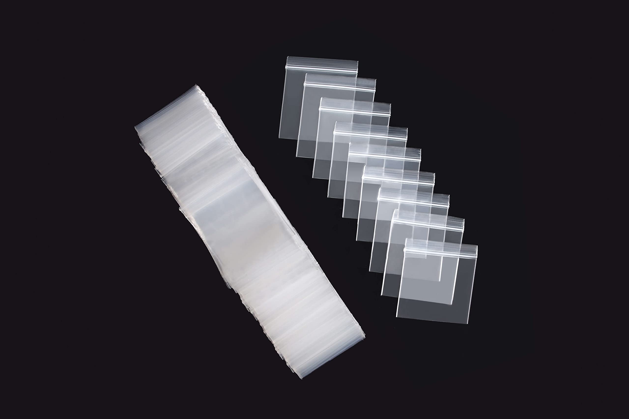 1000Pcs Mini Zip Bags 2x2 Inches - Small Resealable Plastic Bags for Jewelry, Beads, Crafts & Organizing | Durable Tiny Zipper Pouches for DIY, Travel & Storage