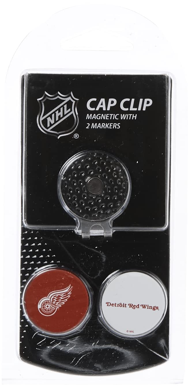 Team Golf NHL Golf Cap Clip with 2 Removable Double-Sided Enamel Magnetic Ball Markers - Hat Accessory for Golfers | Perfect for Golf Courses, Driving Ranges & Sports Events
