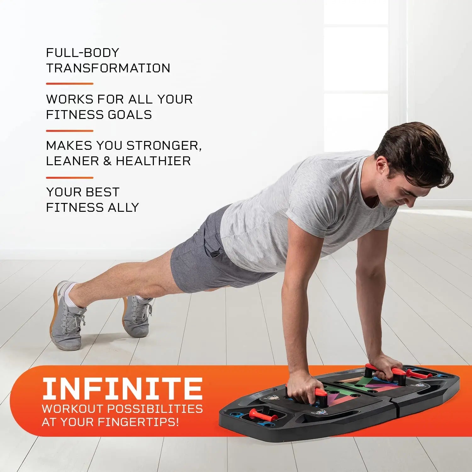 InfinityBox Premium Workout Set - Home Gym Equipment for Full Body Training | Strength Training & Fitness Accessories for Men & Women | Perfect for Home Workouts, Garage Gym & Small Spaces