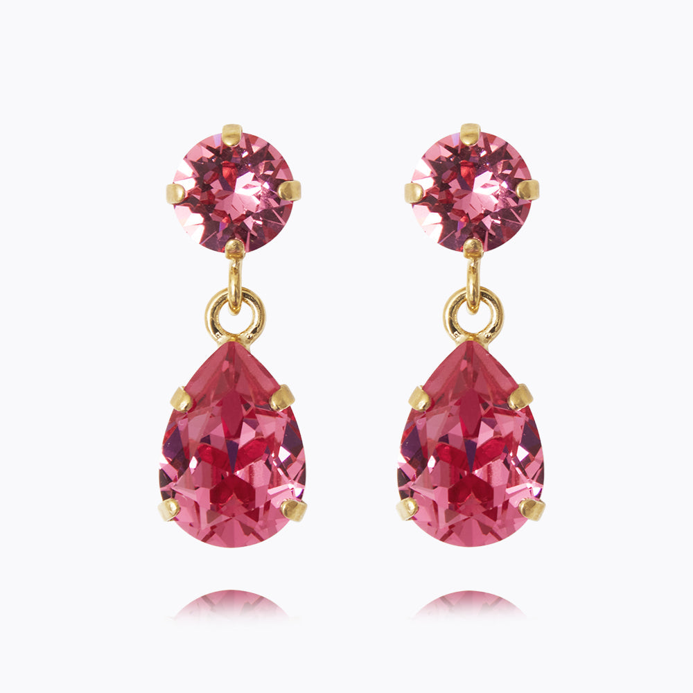 Mini Drop Earrings - Rose Gold Dangle Earrings for Women | Elegant & Lightweight Jewelry for Parties, Weddings & Everyday Wear