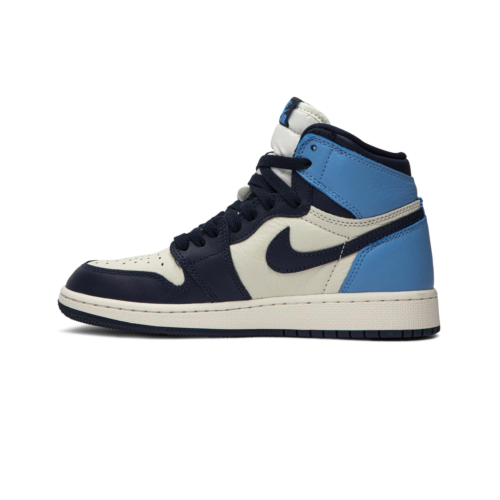 Air Jordan 1 Retro High 'Obsidian' GS Sneakers (2019 Release) - Classic Basketball Shoes for Women & Girls - Perfect for Streetwear, Casual Outfits & Sneaker Collectors