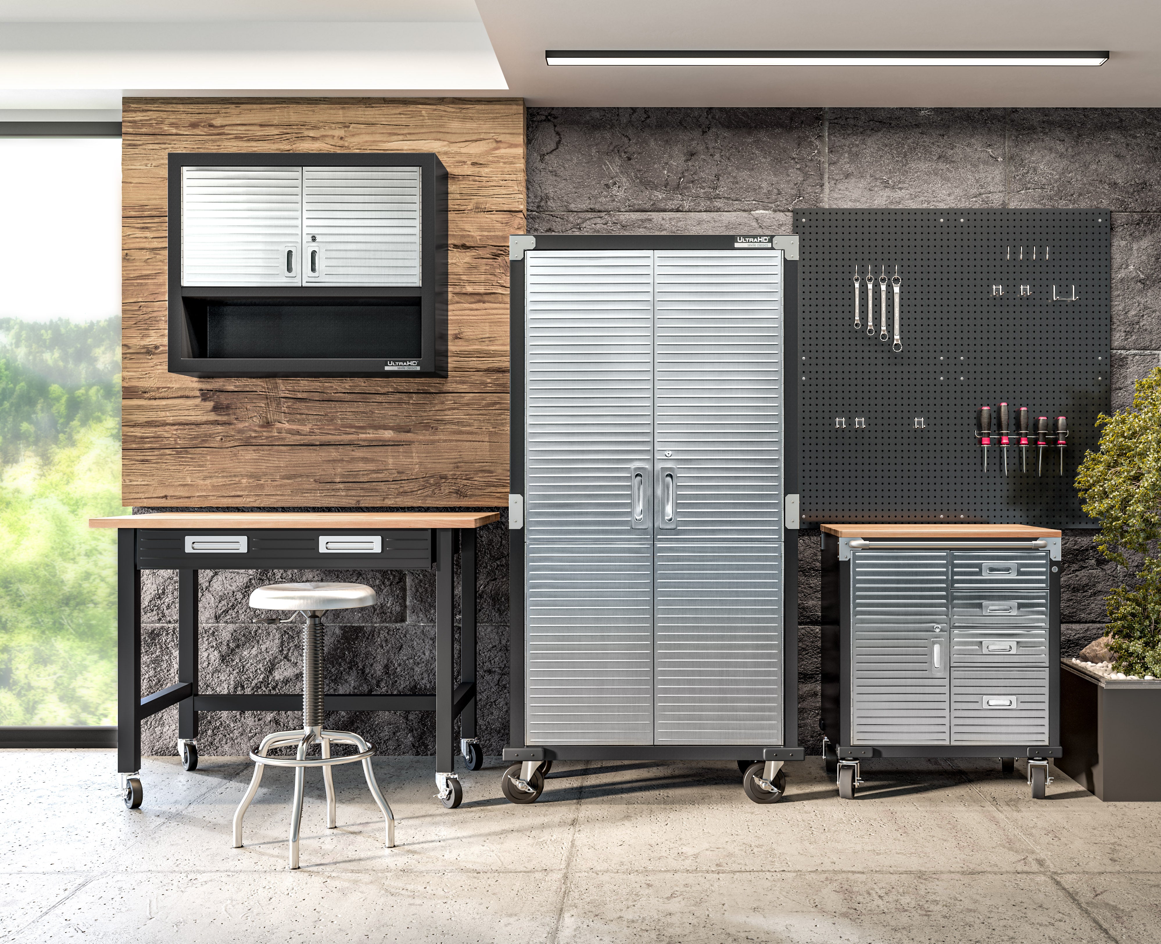 UltraHD® Double Door Wall Cabinet - Premium Storage Solution for Kitchen, Bathroom & Garage Organization - Perfect for Home & Office Use