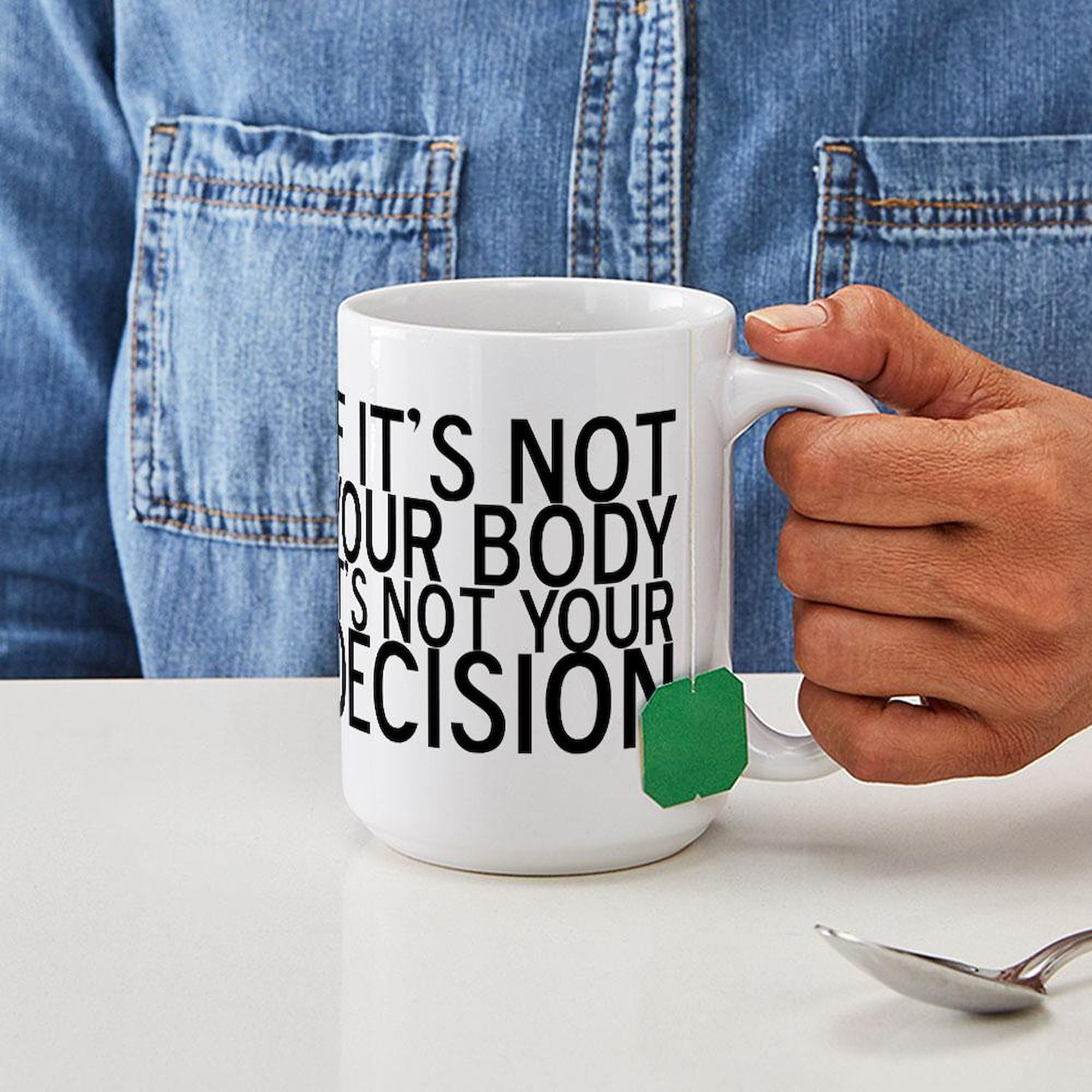 Prochoice 15 oz (444 ml) Ceramic Coffee Mug - Perfect for Hot Tea, Coffee & Office Use - Durable & Dishwasher Safe