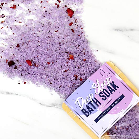 Relaxing Deep Sleep Bath Soak with Lavender & Epsom Salt - Stress Relief & Muscle Relaxation for Better Sleep | Perfect for Nighttime Baths & Self-Care Routines