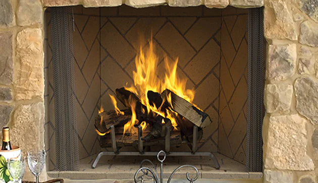 50 Inch Outdoor Wood Burning Fireplace - Heavy Duty Masonry Design for Patio, Garden, Backyard (Model WRE6050) | Perfect for Camping, BBQ Parties & Cozy Evenings