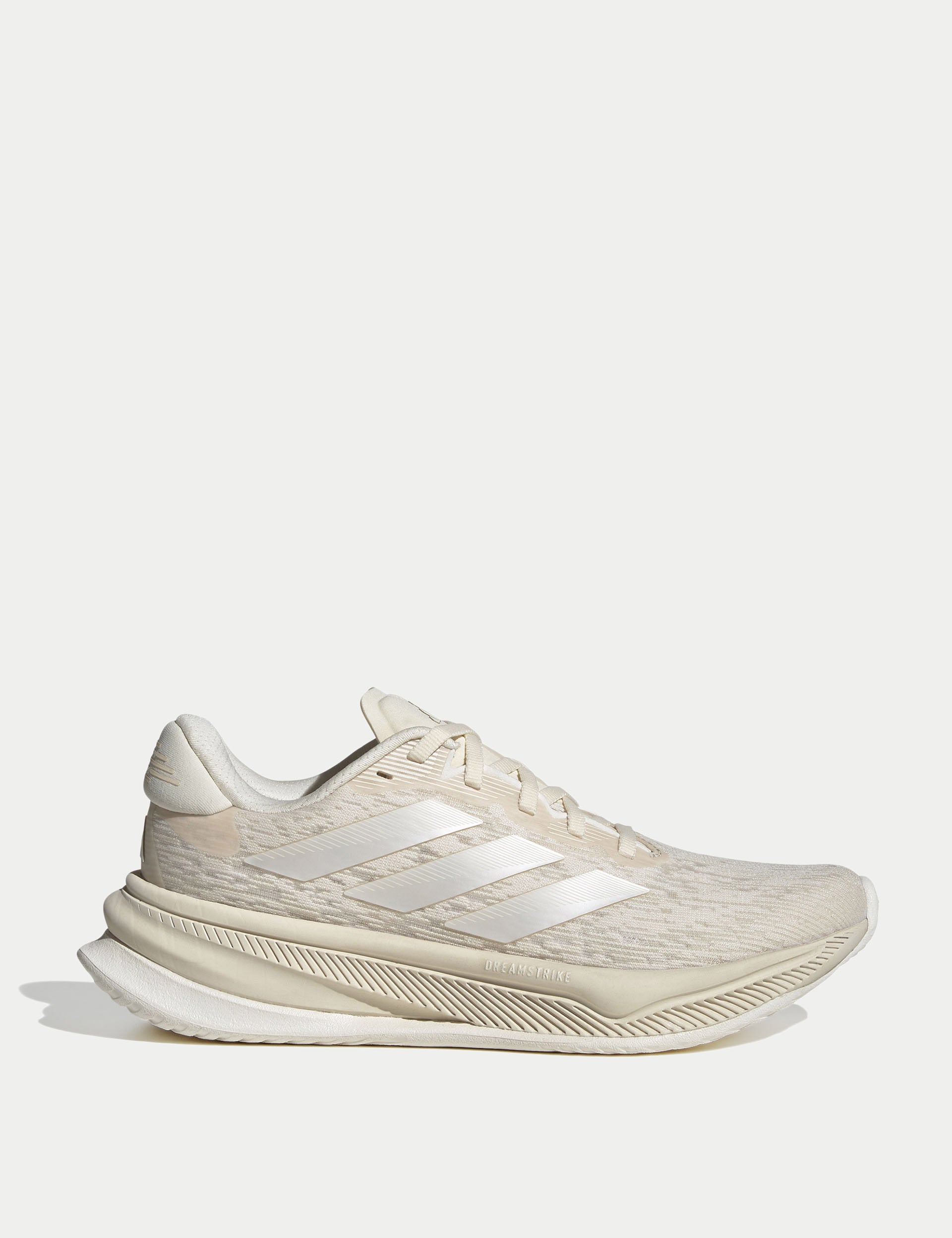 Supernova Comfortglide Running Shoes for Men & Women - Lightweight, Cushioned & Breathable - Wonder White/Zero Metallic/Chalk White - Perfect for Jogging, Gym Workouts & Daily Walking