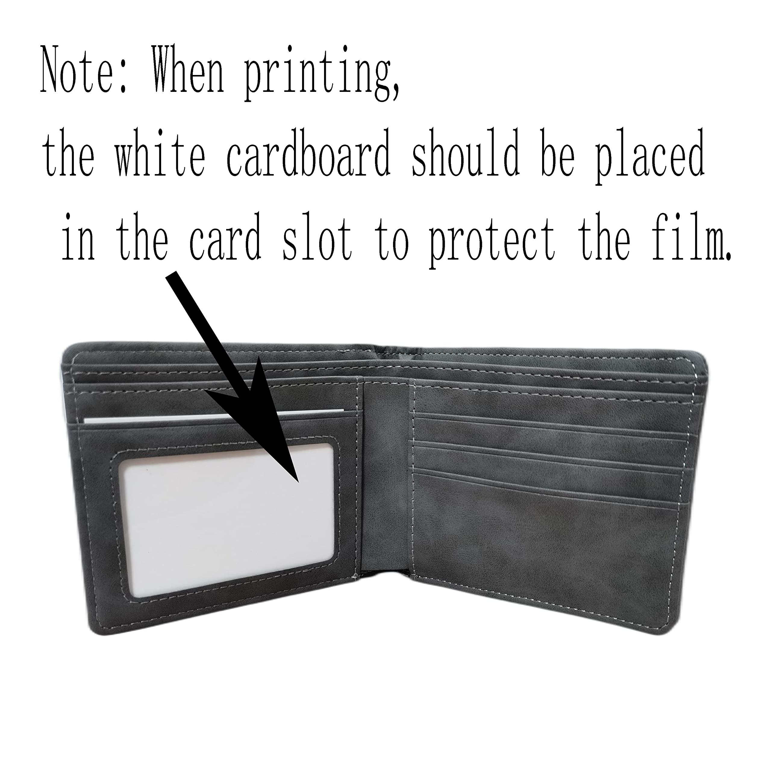 2-Piece Sublimation Wallet Blanks for DIY - Multifunctional Bank Card Holder with Two Mezzanine Pockets (Grey) | Perfect for Crafting, Personalization, and Everyday Use as Credit Card Wallets or ID Holders