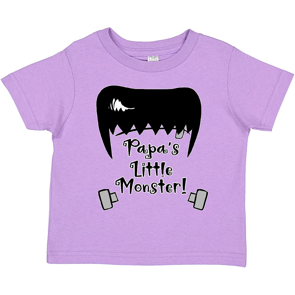 Inktastic Halloween Papa's Little Monster Frankenstein Toddler T-Shirt - Cute Halloween Costume for Kids, Trick or Treat Outfit, Toddler Boy & Girl Halloween Apparel