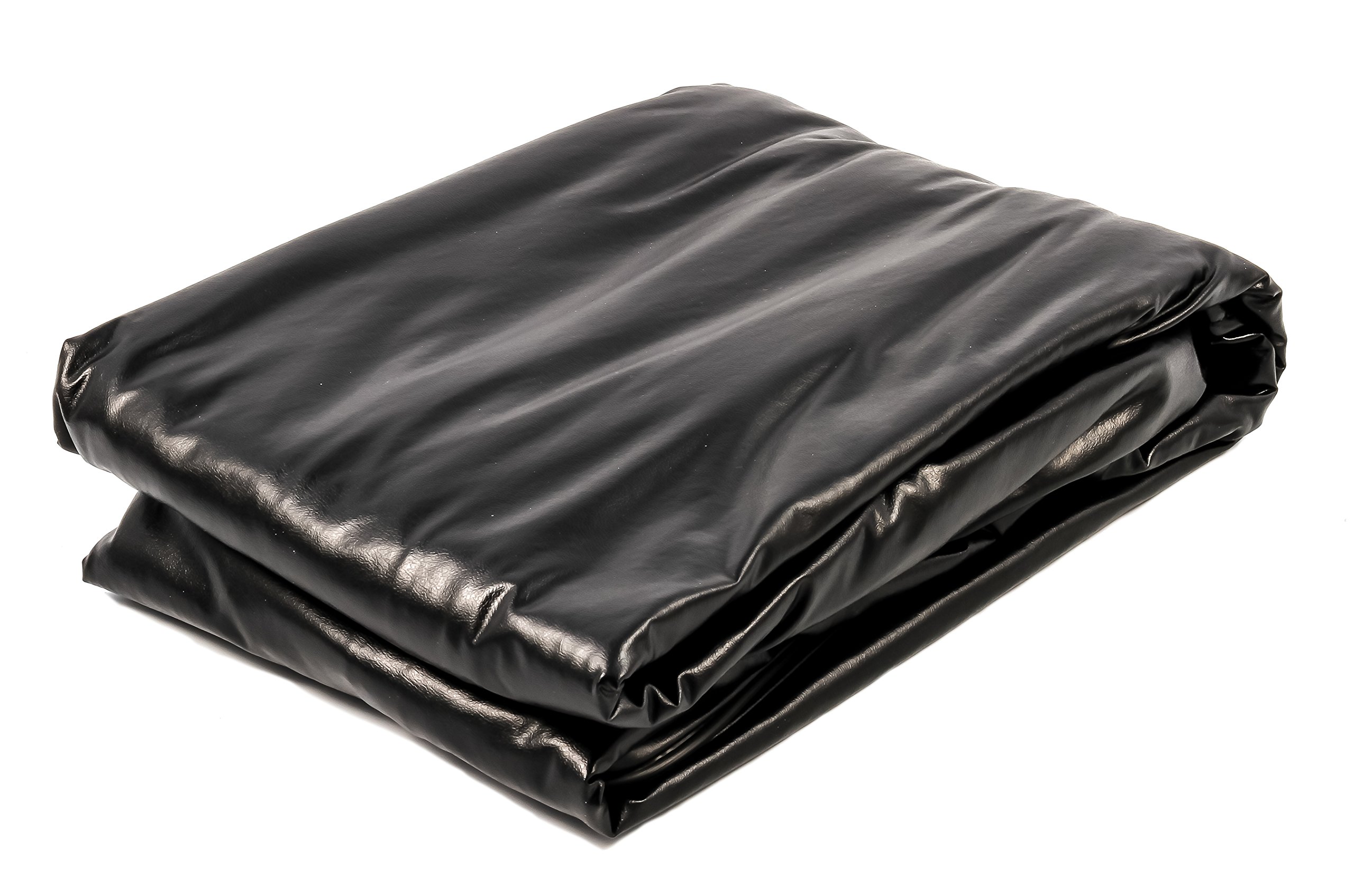 Camco 45263 Heavy-Duty Black Vinyl Air Conditioner Cover - Outdoor AC Unit Protector for Winter & Extreme Weather Protection | Fits Most Window & Wall AC Units