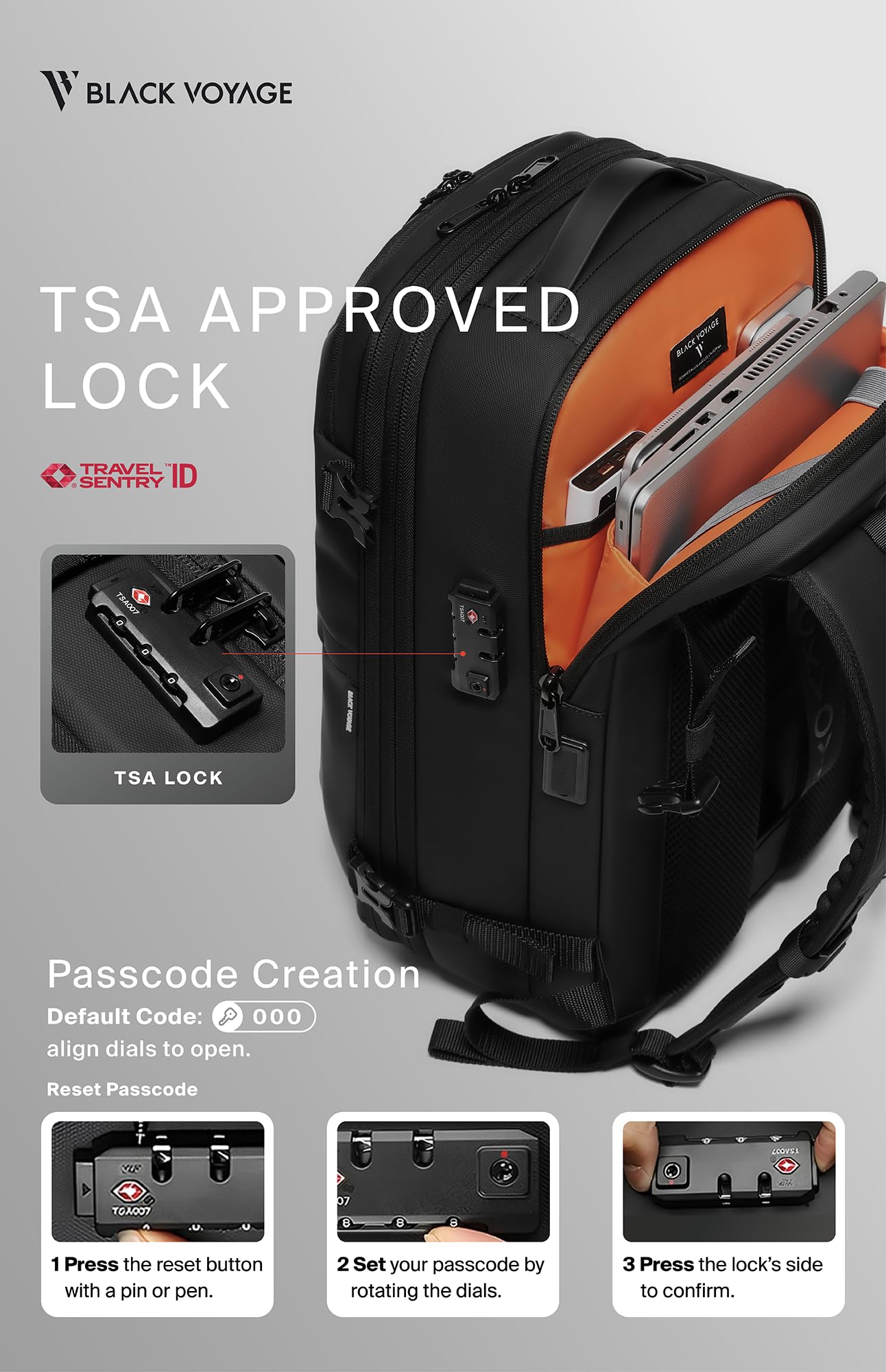 60L Expandable Vacuum Seal Compression Travel Backpack with Electric Air Pump - Water Resistant & TSA Lock (AERO - Black, 25L-60L) | Perfect for Air Travel, Camping & Space-Saving Storage