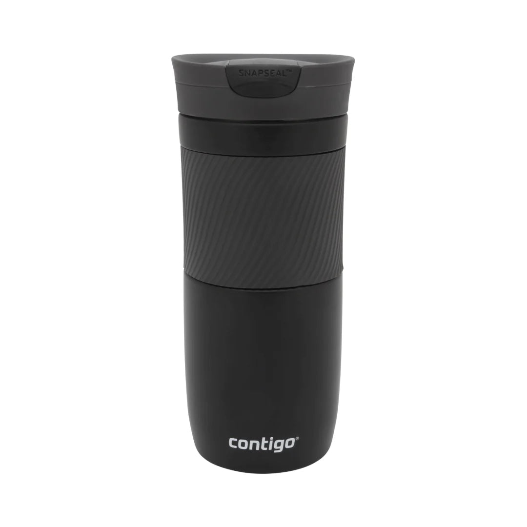 Byron SNAPSEAL 16oz Insulated Travel Mug with Leak-Proof Lid - Stainless Steel Vacuum Flask for Coffee, Tea & Hot/Cold Beverages - Perfect for Commuting, Camping & Office Use