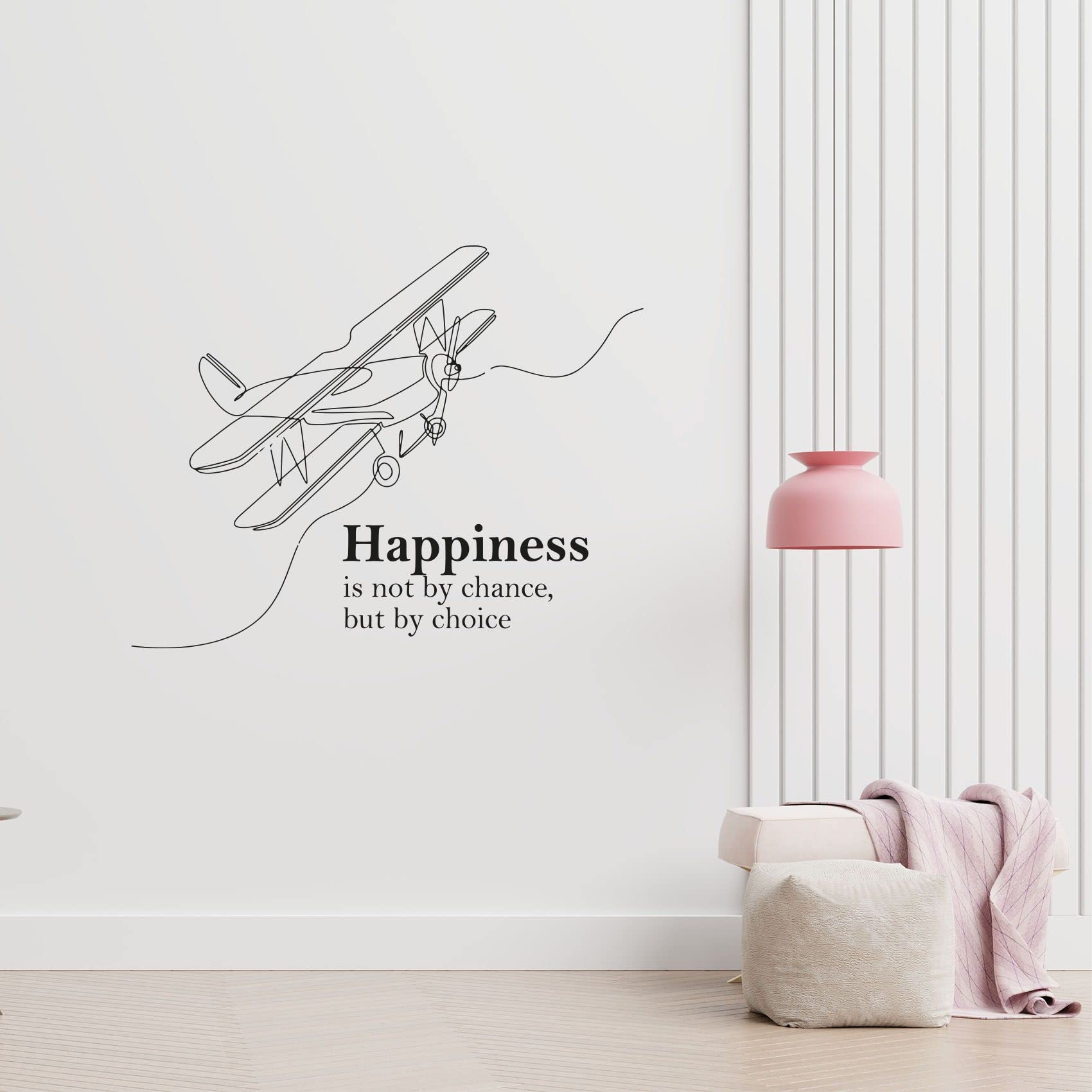 Inspiring Airplane & Jet Helicopter Wall Decals for Kids Room - Motivational Quote Stickers, Fun Nursery & Bedroom Vinyl Art Decor (18x20 Inch) - Perfect for Boys, Girls Room Makeover & Home Decoration