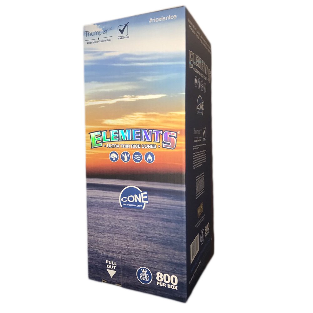 Ultra Thin Rice Pre Rolled Cones - 800 Pack King Size White - Natural Rolling Papers for Smooth Smoking Experience - Perfect for Herbal Blends, Tobacco & CBD Use at Home or Outdoors