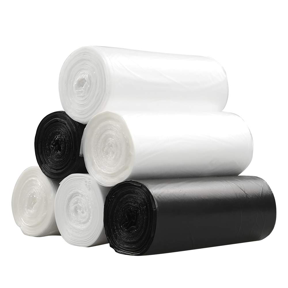 2.6 Gallon Trash Can Liners, 150 Count Small Trash Bags for Kitchen, Bathroom & Office Waste Disposal - Strong & Leak-Proof Garbage Bags