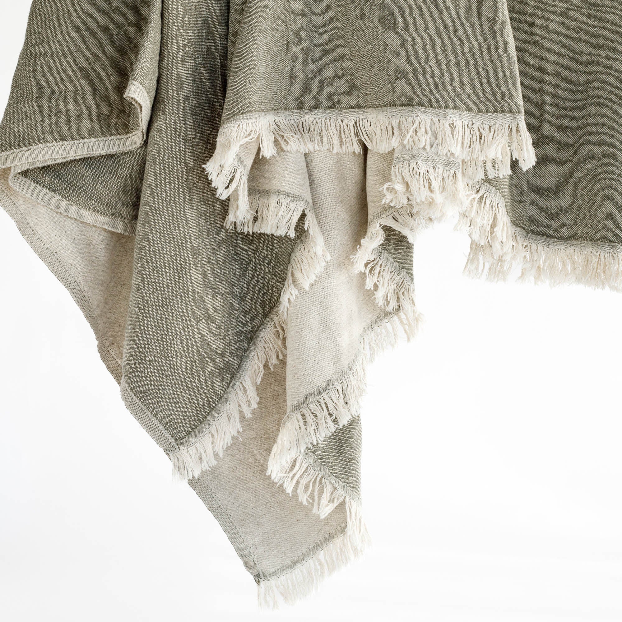 Soft & Cozy Alba Throw Blanket in Olive Green - Perfect for Sofa, Bed & Outdoor Use - Lightweight & Warm Knit Blanket for Home Decor & Gifts