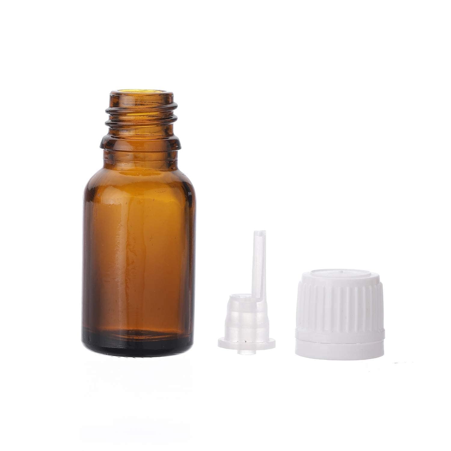 Premium 100ml Amber Glass Bottles (Set of 3) with Leakproof Euro Dropper & White Cap - Perfect for Essential Oils, Perfumes, Medicines, DIY Projects | Aromatherapy, Homeopathy & Travel-Friendly Storage Solution