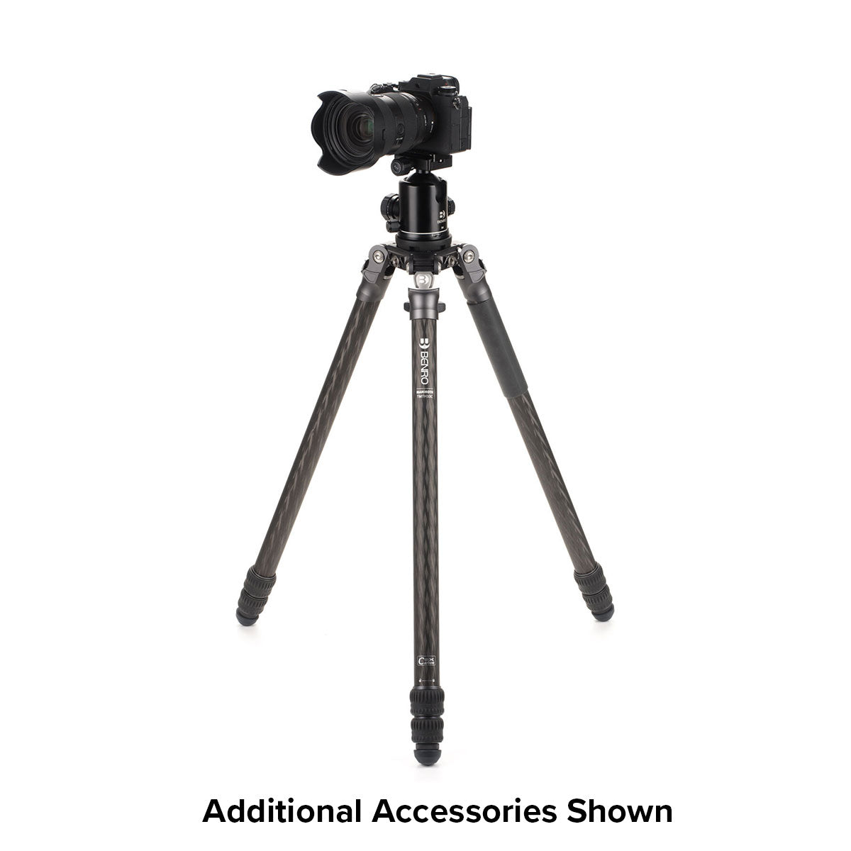 Benro Mammoth 33C 3-Section Carbon Fiber Tripod - Professional Camera Tripod for Photography, Videography & Travel - Lightweight & Sturdy Support for DSLR Cameras
