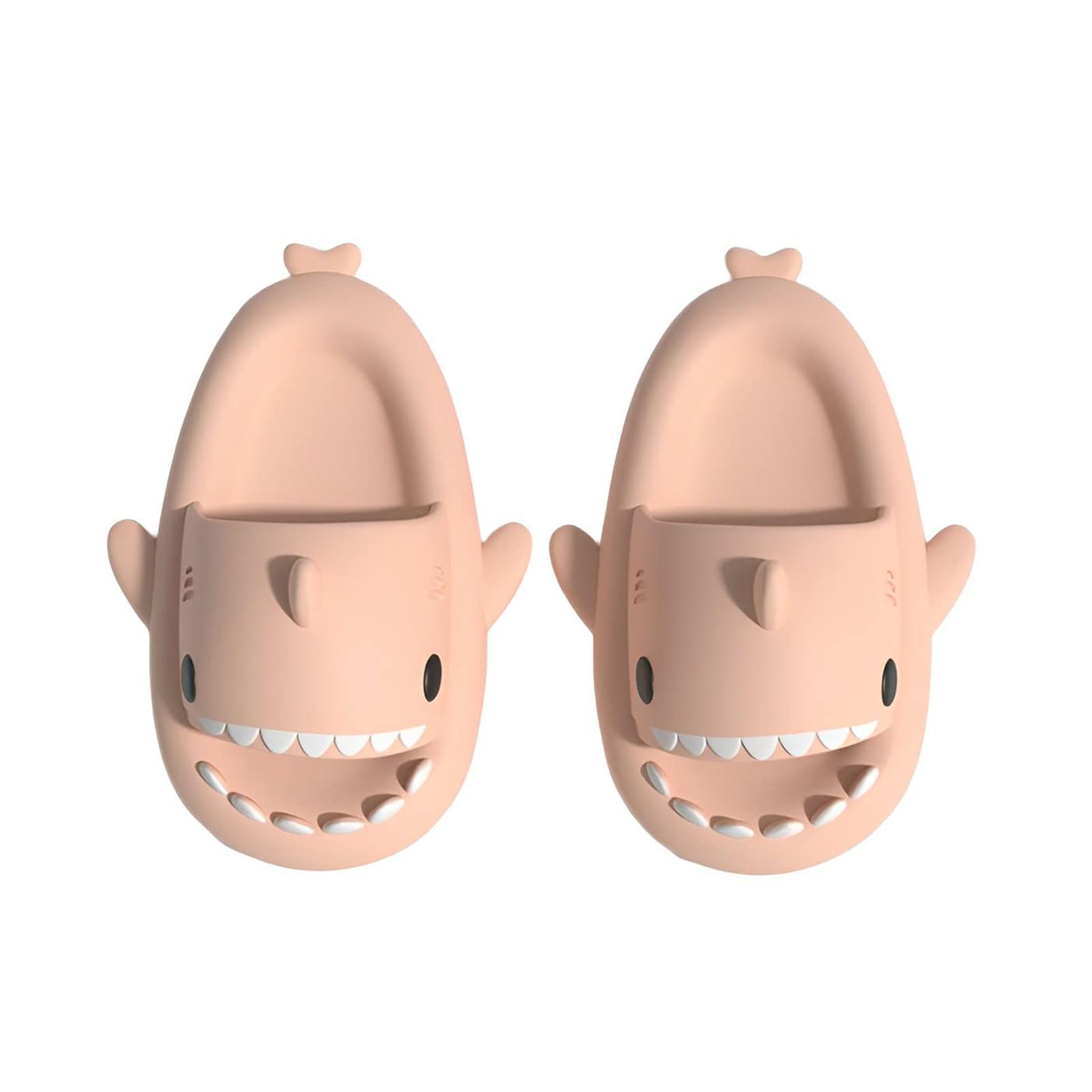 Komeriiy Shark Slides for Men & Women - Non-Slip Open Toe Cloud Slippers, Fashionable Summer Sandals for Beach, Pool, Shower & Casual Wear