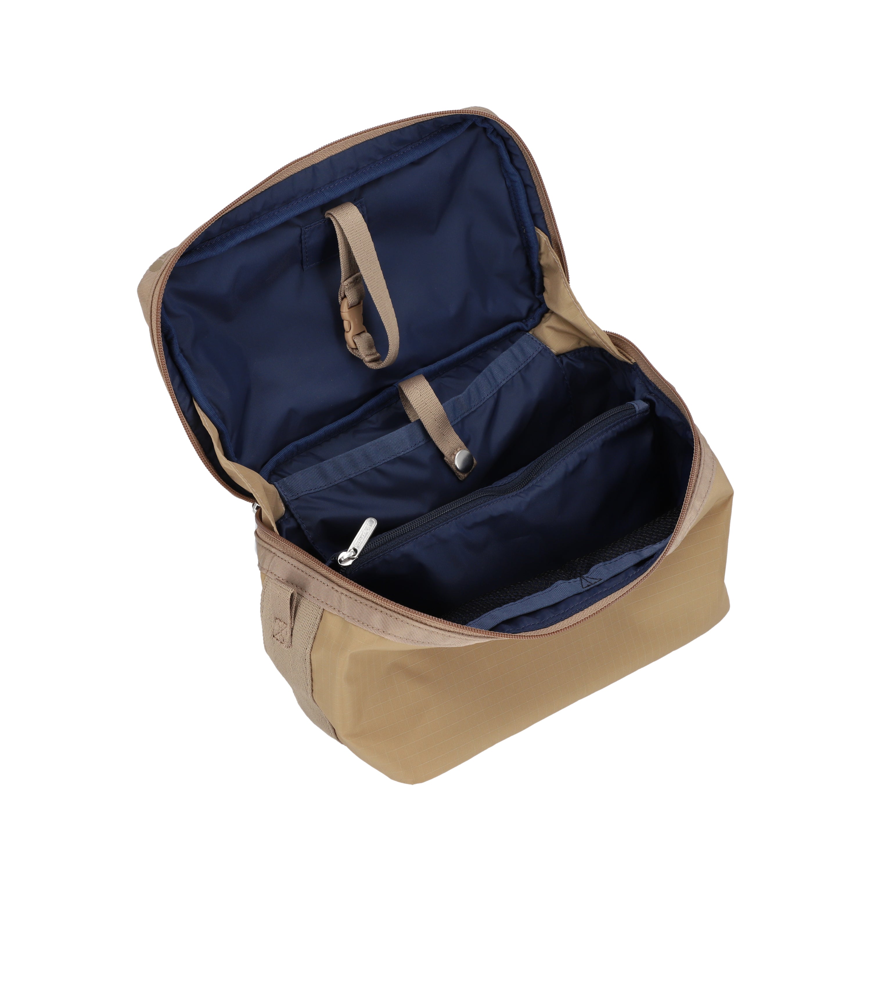 Professional Train Case in Provincial Beige - 1544 U202 | Perfect for Makeup Artists, Hairstylists & Travel Cosmetics Storage