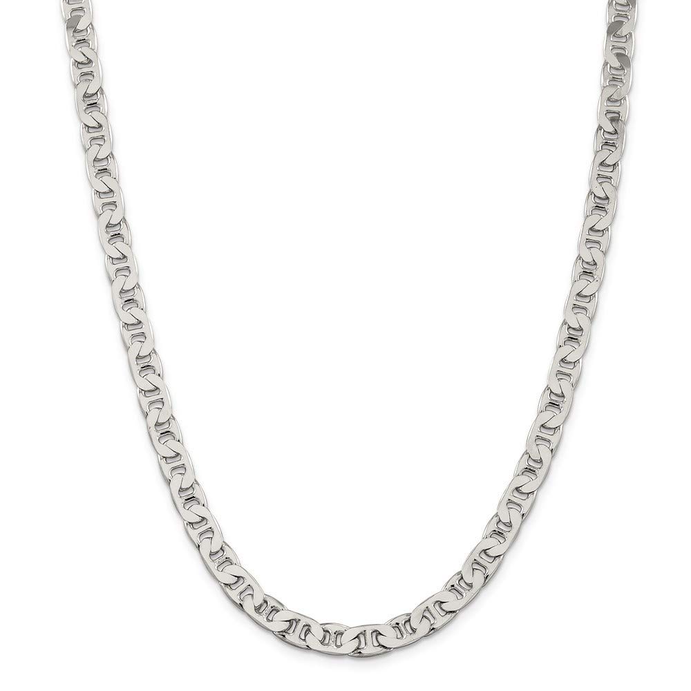 925 Sterling Silver Nautical Anchor Chain Necklace for Women - Adjustable Lengths 16