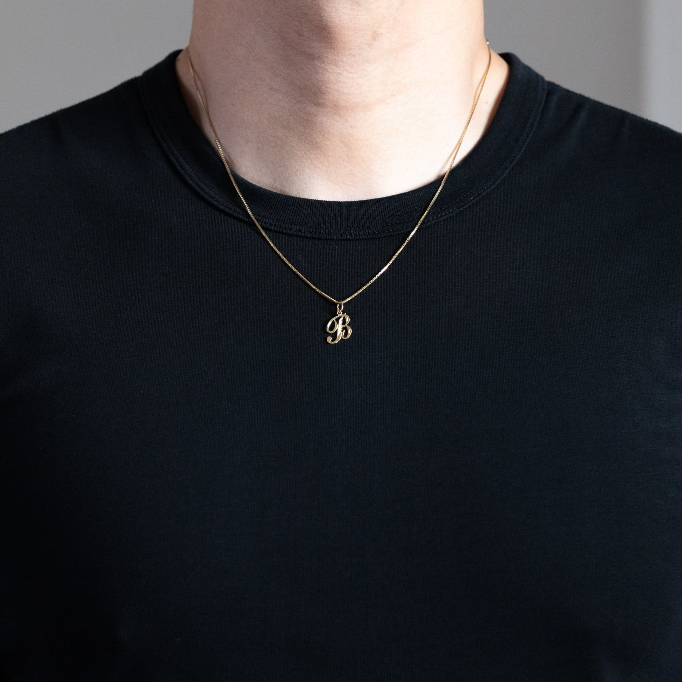 Gold Cursive Letter B Pendant Necklace - Elegant Initial Jewelry for Women | Perfect Gift for Birthday, Anniversary & Graduation | A-Z Alphabet Pendants Collection