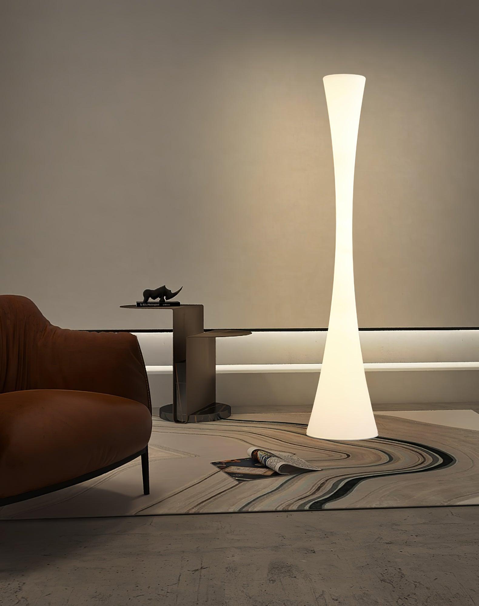 Biconica Modern Pol Floor Lamp - Adjustable Brightness LED Standing Light for Living Room, Bedroom & Office - Perfect for Reading, Relaxing & Decorating