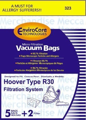 30 Pack Hoover R-30 Vacuum Bags - Perfect Fit Replacement for Hoover Vacuums | Ideal for Home Cleaning & Pet Hair Removal